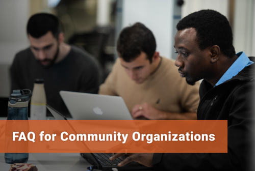 FAQs for Community Organizations